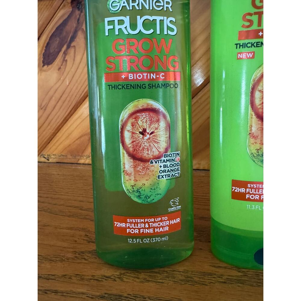 NWT Garnier Fructis Grow Strong Biotin-C Shampoo Conditioner Set - Picture 5 of 6